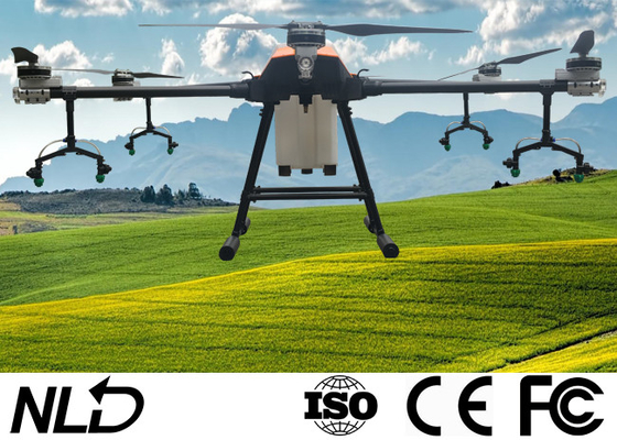 6 Rotors Insecticide Spraying Drone With FPV Camera Remote Control Farm Drone Sprayer